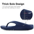 thumbnail image 6 of Litfun Orthotic Flip Flops for Women, Pillow Soft Recovery Thong Sandals Slippers, Summer Beach Shoes with Arch Support, Navy, 6 of 8