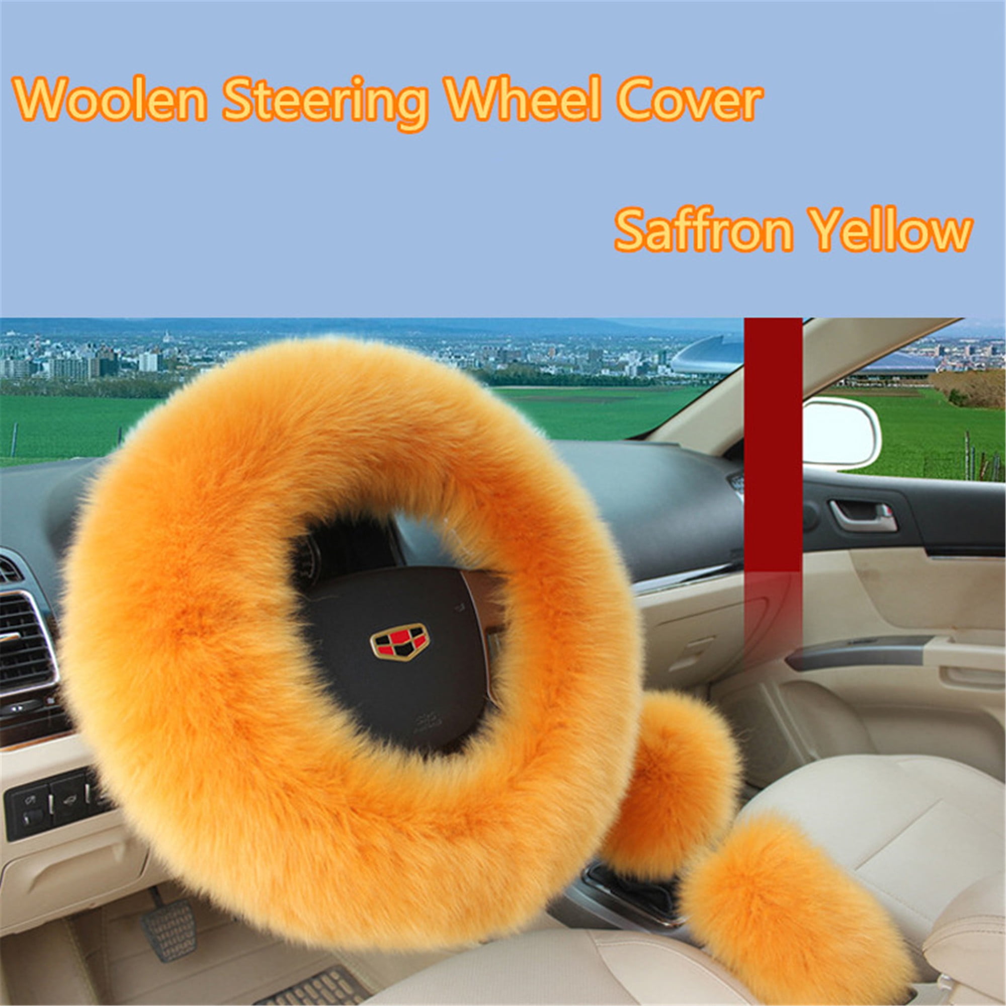 Aunavey Fluffy Steering Wheel Covers for Women/Girls/Ladies Australia
