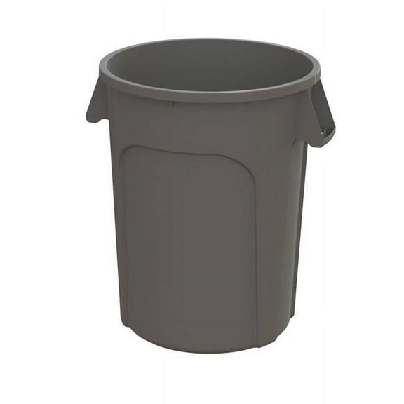 Value-Plus Office Waste Bin, Low Density Polyethylene, 20 gal, Gray | Bundle of 5 Each