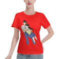 thumbnail image 1 of T-Shirt Basique à Manches Courtes pour Femmes Conan et Xiaolan, 1 of 6