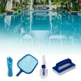 thumbnail image 2 of Pool Cleaning Kit, Hot Tub Spa Pond Maintenance Kit Swimming Pool Accessories with Leaf Skimmer Net, Sponge Cleaning Brush, Scrubber & Pole, 2 of 5