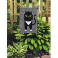 thumbnail image 2 of LADDKE Black Kitten Cat Yellow Eyes Cute Cartoon Funny Character Kawaii Garden Flag Decorative Flag House Banner 12x18 inch, 2 of 2