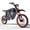 Blaze Black-Orange, variant on QNUT 3000W Peak Electric Dirt Bike | 48V23Ah | 53-Mile Range | 38mph Max | 14"/12" Off-Road Tire | Dual Hydraulic Brakes | Full Suspension | 13+ Age, Mountain Off-Road EBike - Blaze Black-Orange