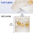 thumbnail image 7 of GZHJMY Soft Reusable Satin Table Decorative Napkins,20x20InX4 PCSGold Christmas Balls,Family Dinner Wedding Banquet, Cocktail Party, Kitchen,Birthday Party, 7 of 7
