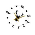 thumbnail image 2 of Worallymy Despertador Calcomanía Reloj de Bajo Ruido Pegatina Acrílico Decoración DIY Reloj de Pared Ajustable Negro Worallymy JD735811470, 2 of 7