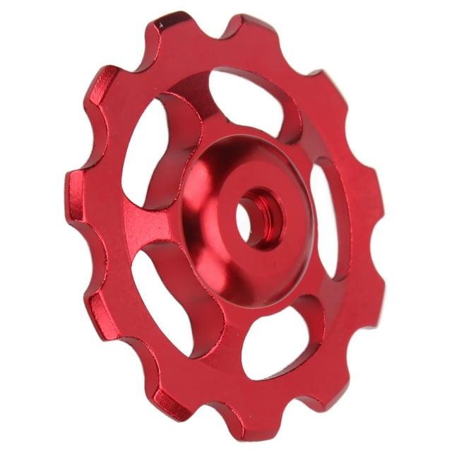 Bicycle Rear Derailleur Pulley, Anodic Oxidation Treatment Easy Installation Rear Derailleur Pulleys For Cycling Red,Blue