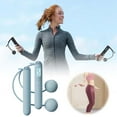 thumbnail image 2 of TIELUTT With Counter ( With/Without Rope) Skipping Relativelk for Yoga Strap for Stretching and Yoga Blanket Pregnancy Yoga Bolster Yoga Stuff Set Yoga Wheel Back Wheel Wheel for Stretching Yoga Rolle, 2 of 8