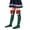Hot Pink, variant on Krdevn Kids Halloween Stripe Red Bow Pom Pom Knee High Socks Size:One Size