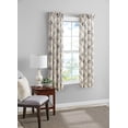 thumbnail image 3 of Mainstays Southport Light Filtering Rod Pocket Textured Curtain Panel, Set of 2, Charcoal Arabesque 40” W x 63” L, 3 of 8