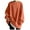 Orange, variant on Sweatshirt for Women Fall Oversized Crew Neck Long Sleeve Cap One Shoulder with Pocket Plain Leisure Cotton Pullover Sweatshirts(Grey,M)