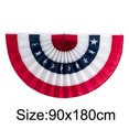 thumbnail image 4 of Patriotic Decorations, 4th of July Pleated Fan Flags American US Bunting Flag Stars and Stripes Flag Banner, 4 of 6