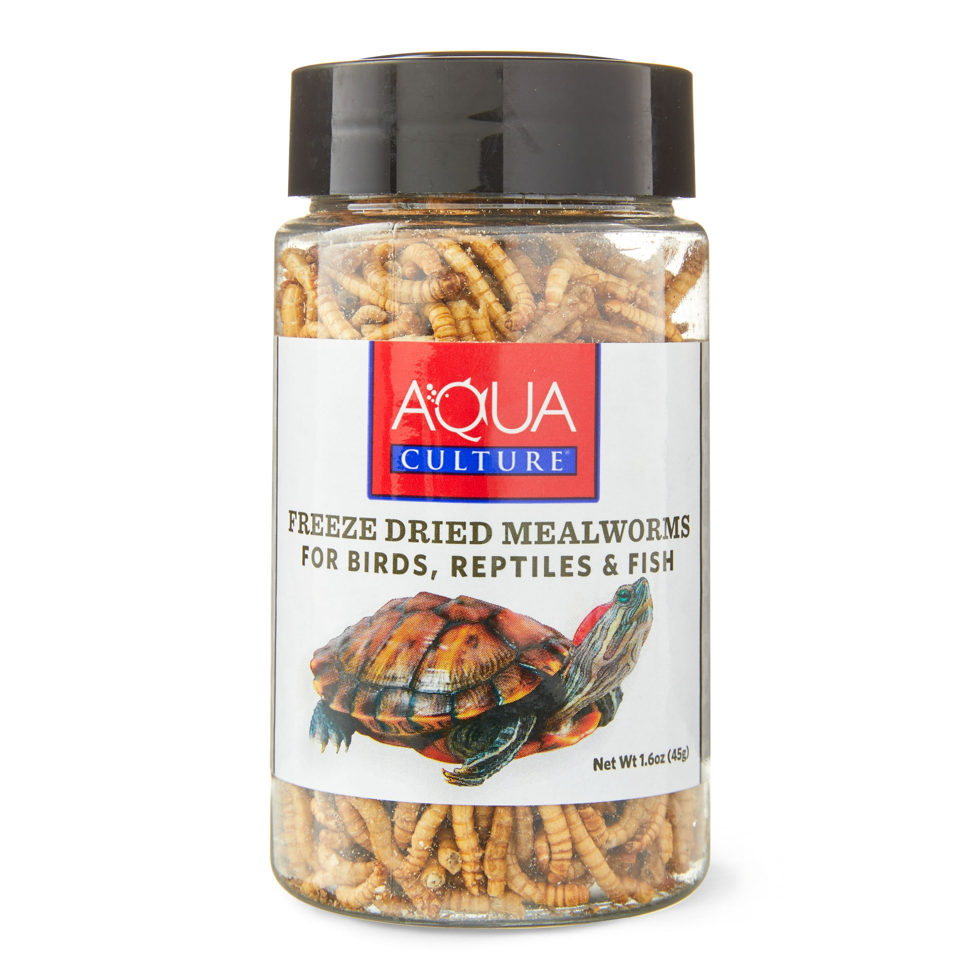 Aqua Culture Freeze-Dried Mealworms for Birds, Reptiles & Fish, 1.6 oz