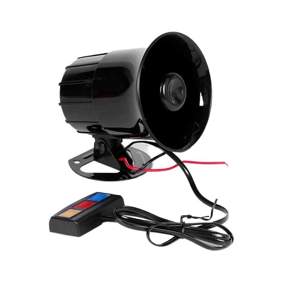 Car and Motorcycle Horn with Pure Sound, Three Siren Tones, Easy Installation, for Various Vehicles