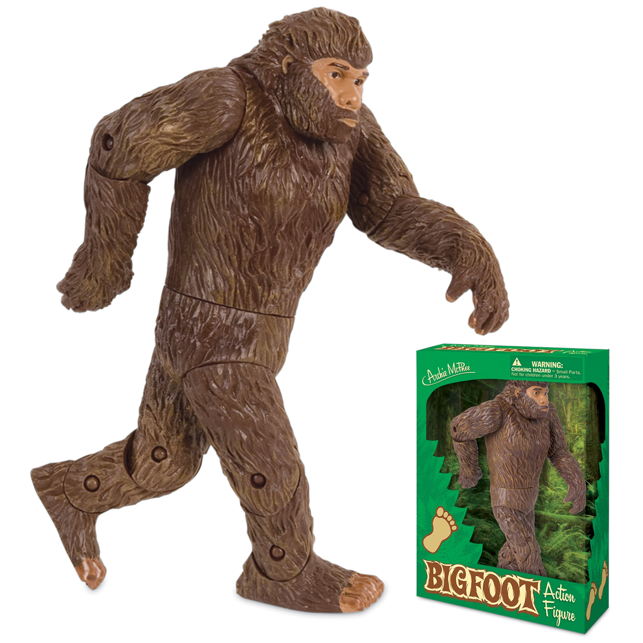 Bigfoot Sasquatch Action Figure Toy Brown 4” USA Made & Shipped 3D Printed 