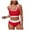 Red, variant on Duqingm Summer Dresses for Women Women's Tie Back Padded High Cut Bralette Bikini Set Two Piece Swimsuit Blue,M