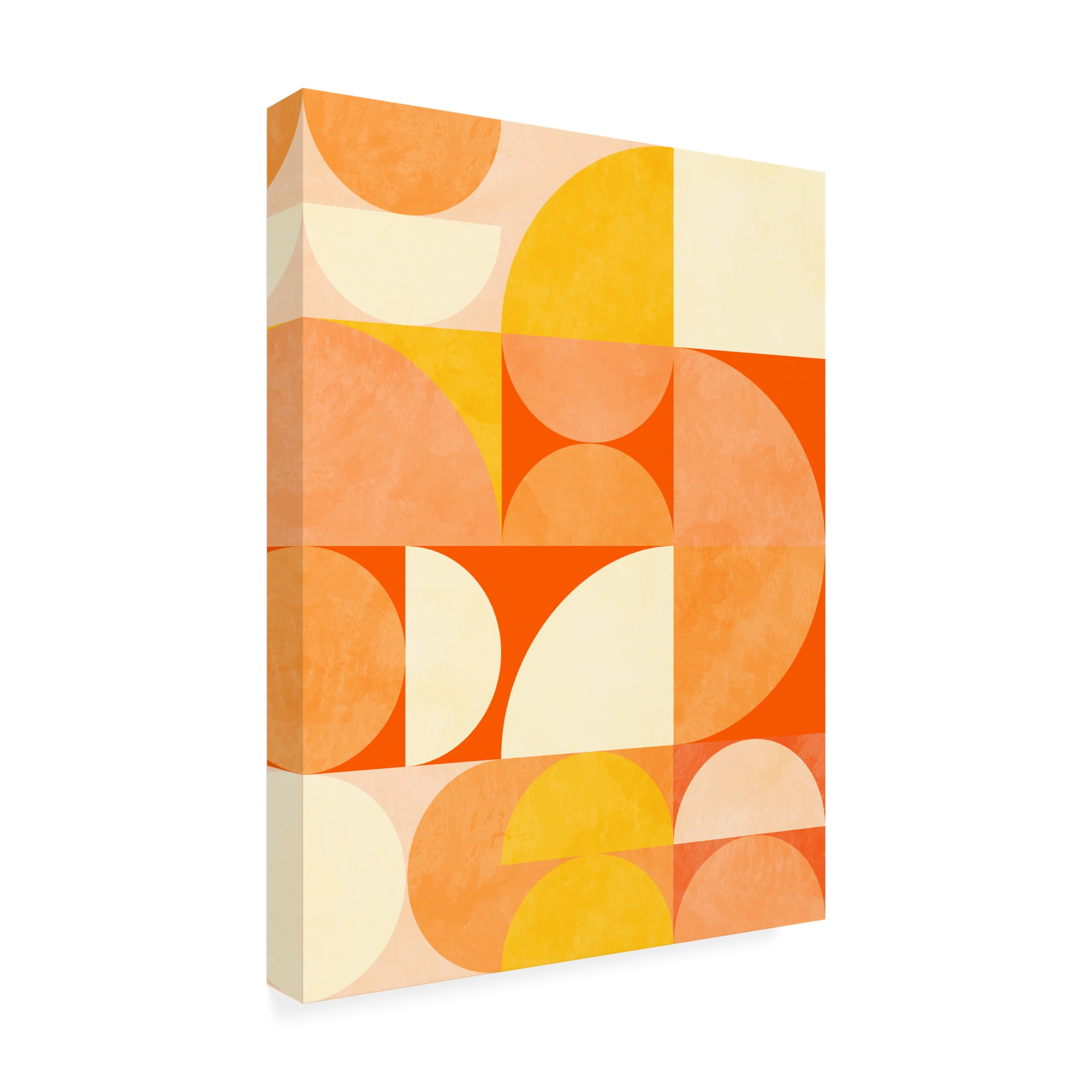 Trademark Fine Art Ana Rut Bre Spring Mid Rhapsody Orange 3 Canvas Wall Art