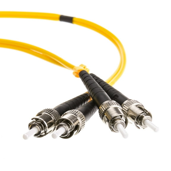 Fiber Optic Cable, St - St, Singlemode, Duplex, 9 By 125, 2 Meter (6.6 Foot)