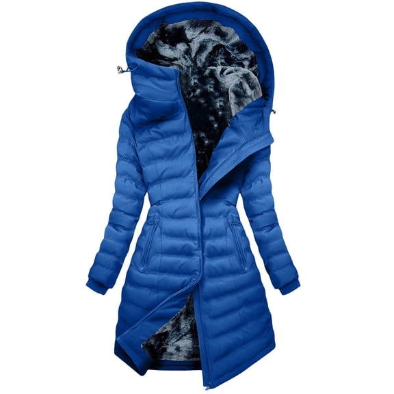ZACPNCV Women's Long Winter Coat Waterproof Puffer Jacket Thickened Down Parka With Hood