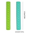 thumbnail image 2 of QUTETN 1pc Soft Multi-Color Silicone Folding Ruler With Scale  Pressure-Relieving Toy Designed For Use During Breaks  Ideal For Office Or Studying, 2 of 6