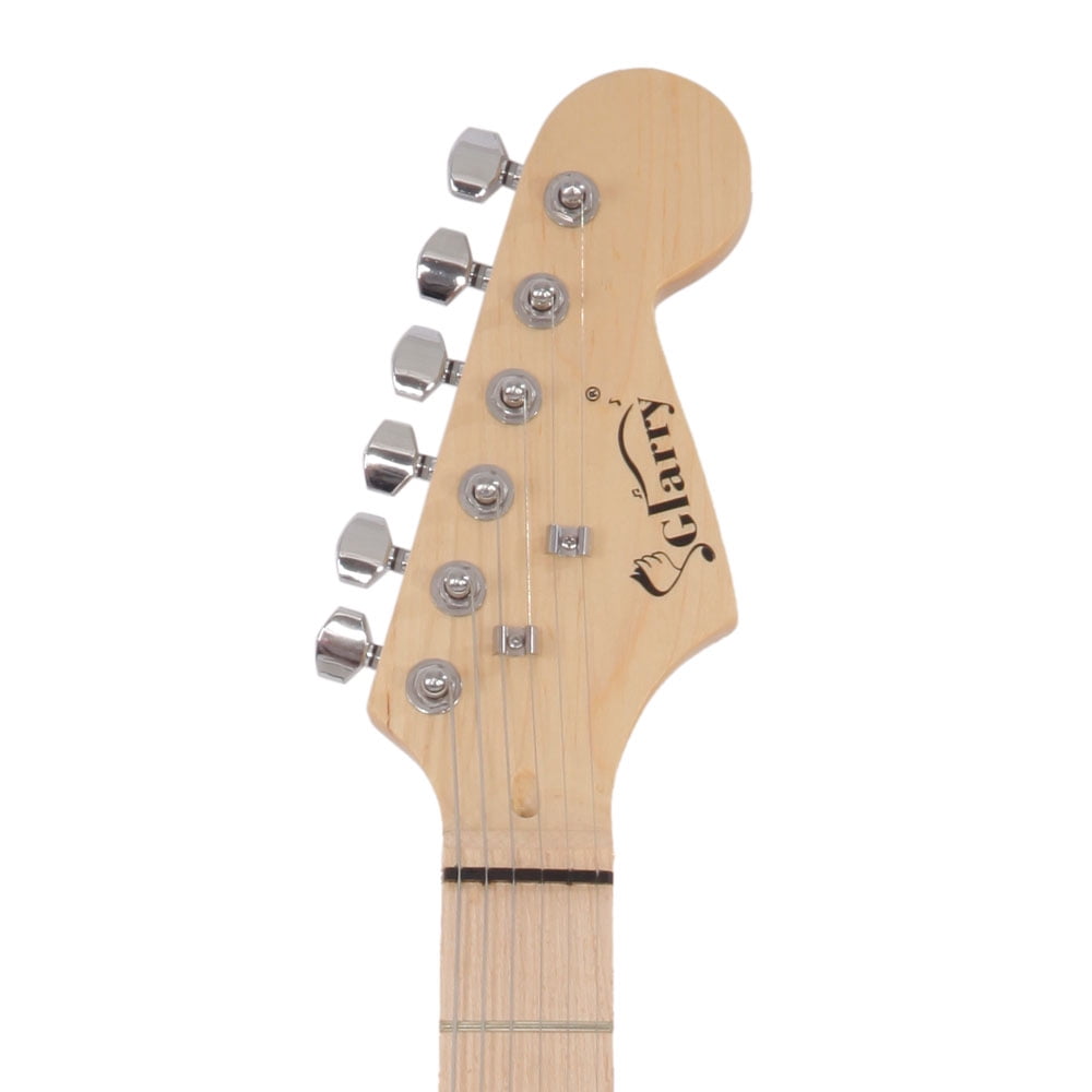 Glarry ST Maple Fingerboard Electric Guitar with Case and Accessories Pack