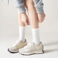 thumbnail image 4 of Womens Cotton Socks, Cute Crew Socks Thin Cotton Socks Women Above Ankle Bootie Socks 3 Pairs, 4 of 6