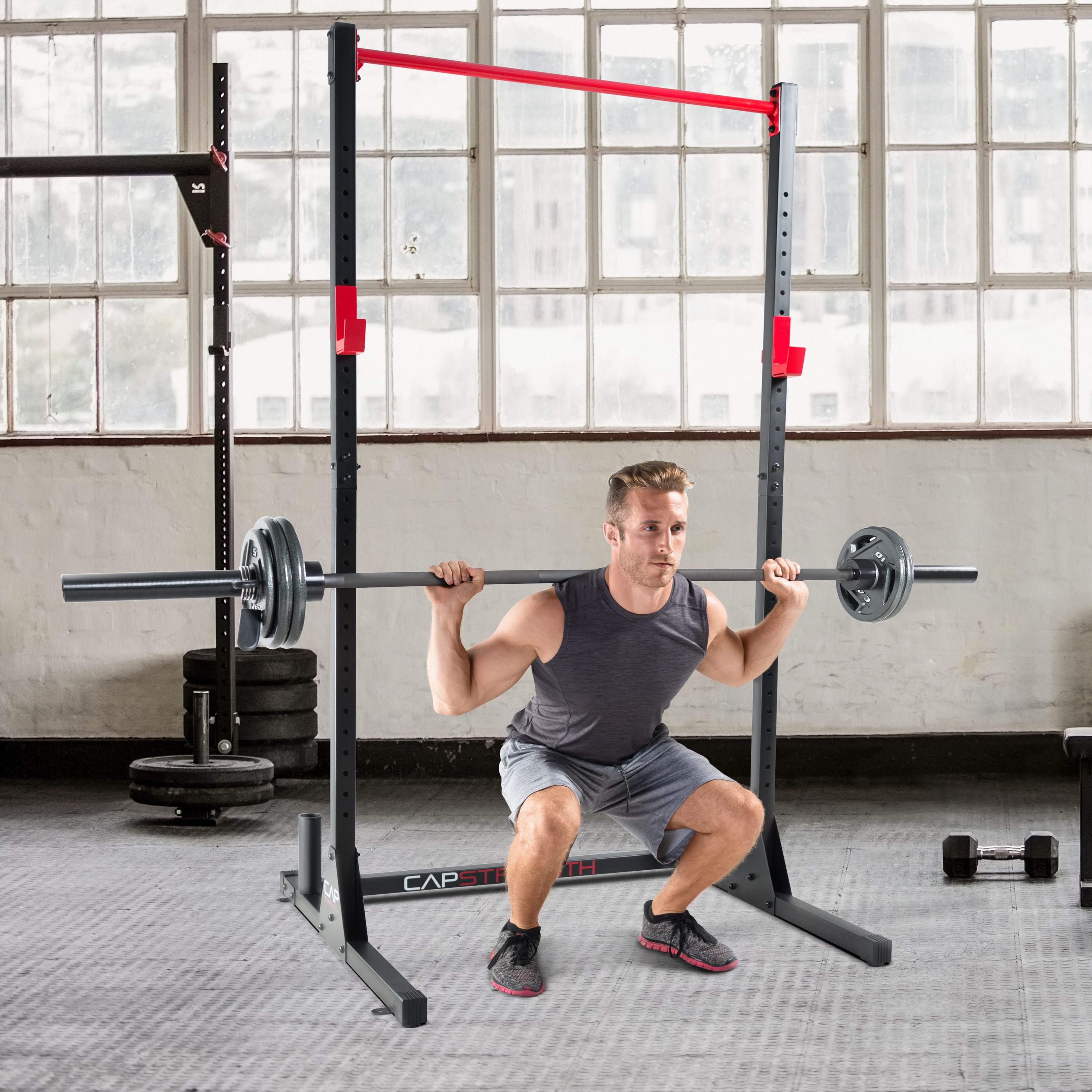 CAP Barbell 50 Lbs. Olympic Grip Plate Weight Set (Fits on 2 In. bars) 6 Plates