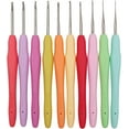 thumbnail image 5 of HSHDLDF 10 Small Sizes Crochet Hooks Set, 0.5mm - 2.75mm Ergonomic Soft Handle Thread Crochet Lace Hooks, 5 of 5