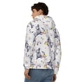 thumbnail image 4 of Goofa Rabbit And Butterfly Pattern Mens Full-zip Hoodie, Zip-up Pullover Hooded Sweatshirt, Kangaroo Pocket Hoodie Ideal for Daily Wear, Travel, and Home-3X-Large, 4 of 5