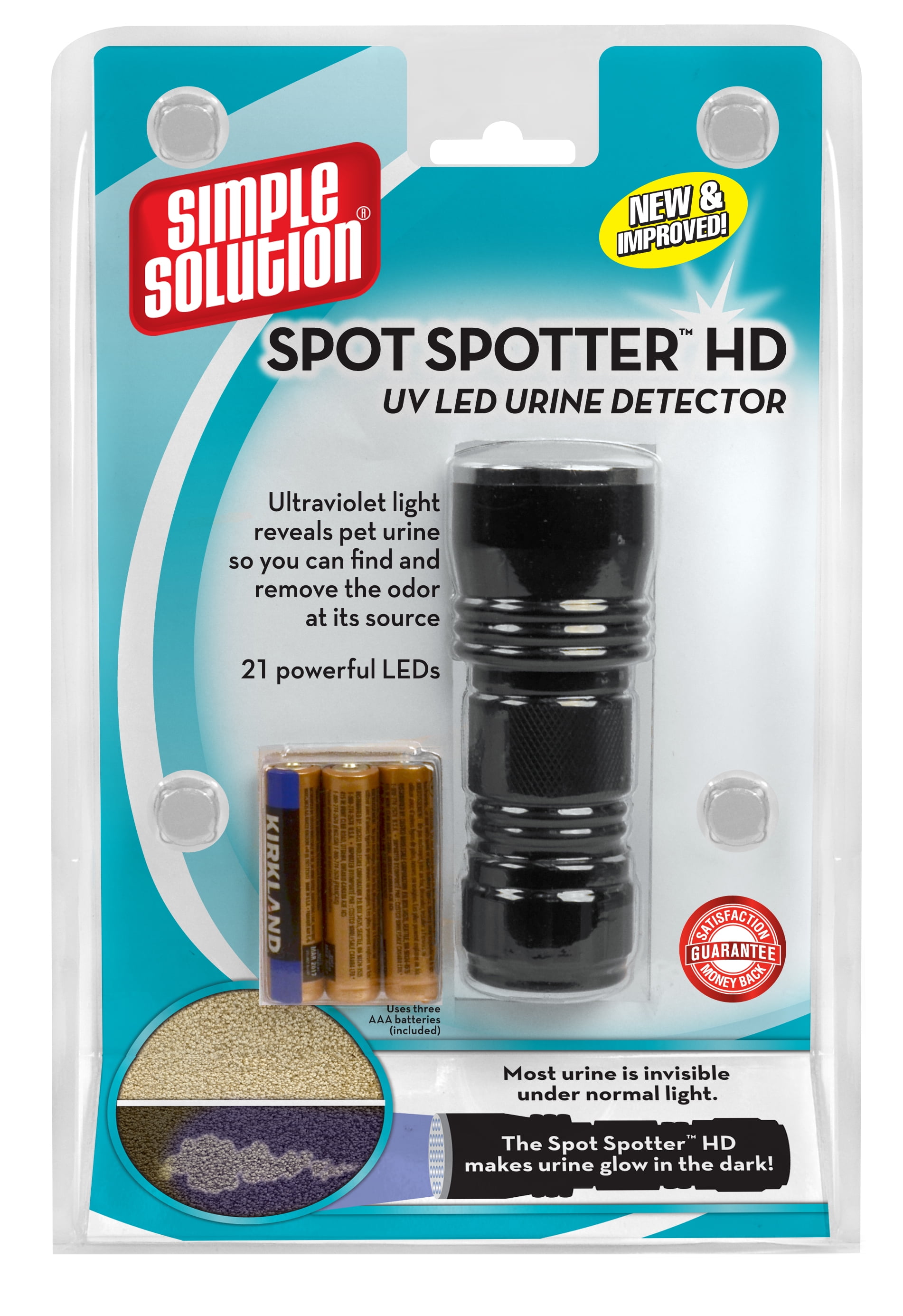 Simple Solution UV Pet Urine Detector Spot and Eliminate Dog and Cat