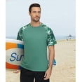 thumbnail image 5 of Weilanxin Men's Short Sleeve Swim Shirts Rash Guard UPF 50+ Sun Protection Quick Dry T-Shirt for Fishing Hiking ArmyGreen XL, 5 of 7
