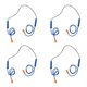 thumbnail image 1 of 4X Tapones para los Oídos Auriculares Bluetooth para el Trabajo, Protección Auditiva, Adecuados para Obras y Entornos Ruidosos, 1 of 5