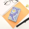 thumbnail image 7 of JIALIOU Nylon Trifold Card Wallet with ID Window Zipper Pocket for Men Women Teen Lilac Blue Retro Floral, 7 of 7