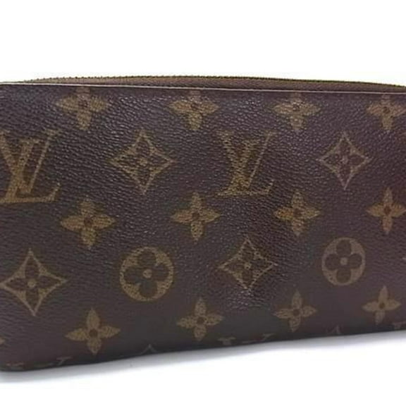 Pre-Owned LOUIS VUITTON Louis Vuitton Zippy Wallet M60017 Brown Leather Long for Men... (Good)