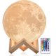 thumbnail image 1 of Lámpara De Luna Que Brilla Intensamente - Luz Nocturna De Luna 3D Para Dormitorio De Niños - Luz Nocturna De Globo Con Control Táctil/Remoto Led Multicolor - Regalo De Navidad Para Niñas Y Niños De 4, 1 of 1