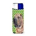 thumbnail image 1 of Shar Pei Lucky Shamrock St. Patrick'S Day Ultra Aisladores De Bebidas Para Latas Delgadas Sc9719Muk, 1 of 1