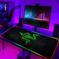 thumbnail image 1 of Alfombrilla de ratón Razer RGB grande para juegos de Anime, alfombrilla LED para ratón, accesorios para jugadores, alfombrilla de escritorio para PC con mesa LOL retroiluminada LIUWENJING unisex, 1 of 2