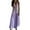 KB131 Purple, variant on Womens Long Dress V Neck Solid Color Sleeveless Spaghetti Strap Comfort Breathable Dress Green Size L