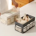 thumbnail image 7 of Household Desktop Storage Box with Dustproof Cover and Multi Grid Compartments Boxes (grey), 7 of 7