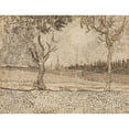 thumbnail image 2 of Vincent van Gogh 24x19 Black Ornate Framed Double Matted Museum Art Print Titled: The Road to Tarascon (1888), 2 of 5