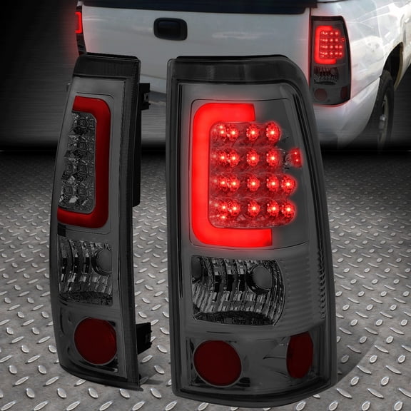 Nuvision LED Red C-Tube Bar Tail Light Rear Brake Lamp Smoked for 99-03 Silverado Sierra