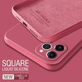 thumbnail image 1 of Funda de silicona líquida cuadrada Original para Xiaomi Redmi Note 10, 9, 8, 7 Pro, 9 S, Redmi K40, K20, 9A, Mi 11, 10T Pro, 9 SE, Poco F3 Fivean unisex, 1 of 2