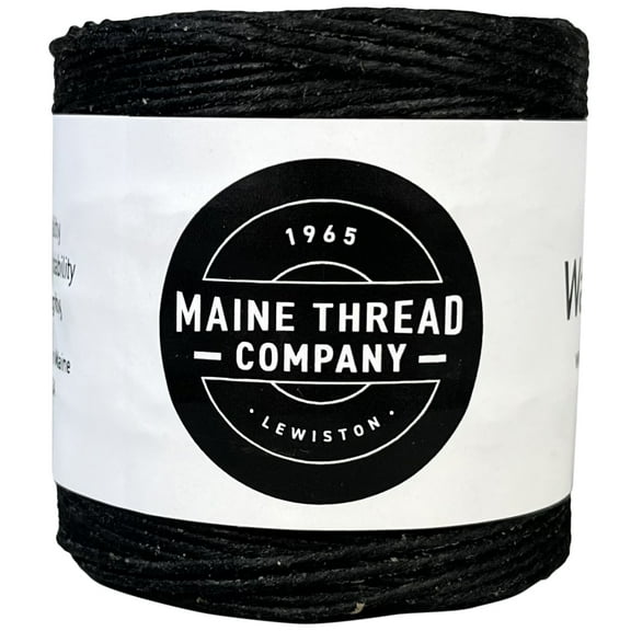 Black Waxed Poly Cord .045"