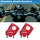 thumbnail image 2 of Abrazadera de Elevador de Manillar Única de 2.2 cm de Aleación de Aluminio para Motocicletas Kawasaki Suzuki ATV Quad Dirt Pit Pocket Bike Scooter Rojo 2 Juegos, 2 of 7