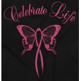 thumbnail image 2 of Celebrate Life Breast Cancer Support Womens Slim Fit Graphic Tee Brisco Brands S, 2 of 5