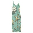 thumbnail image 4 of Beach Seashell Starfish Sleeveless Dress Women's Luxury Party Dress Birthday Dresses for Women, 4 of 7
