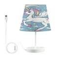 thumbnail image 2 of Cute Unicorn with Moon Desk Lamp LED Table Nightstand Lamps with 3 Color Temperatures for Home Bedroom Living Room Decor 6x11, 2 of 8