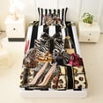 thumbnail image 3 of Erosebridal Fashion Women Gifts Twin Sheet Sets For Adults,Chic Cheetah Print High Heels Bedding 3 Pieces, 3 of 6