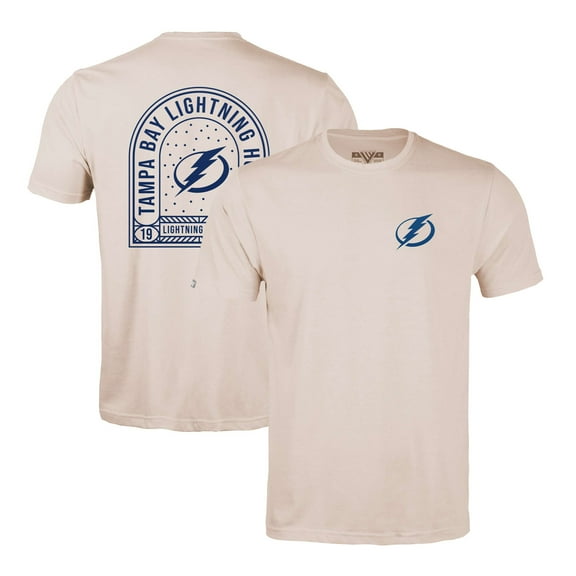 Men's Levelwear Khaki Tampa Bay Lightning Richmond Stained Glass T-Shirt