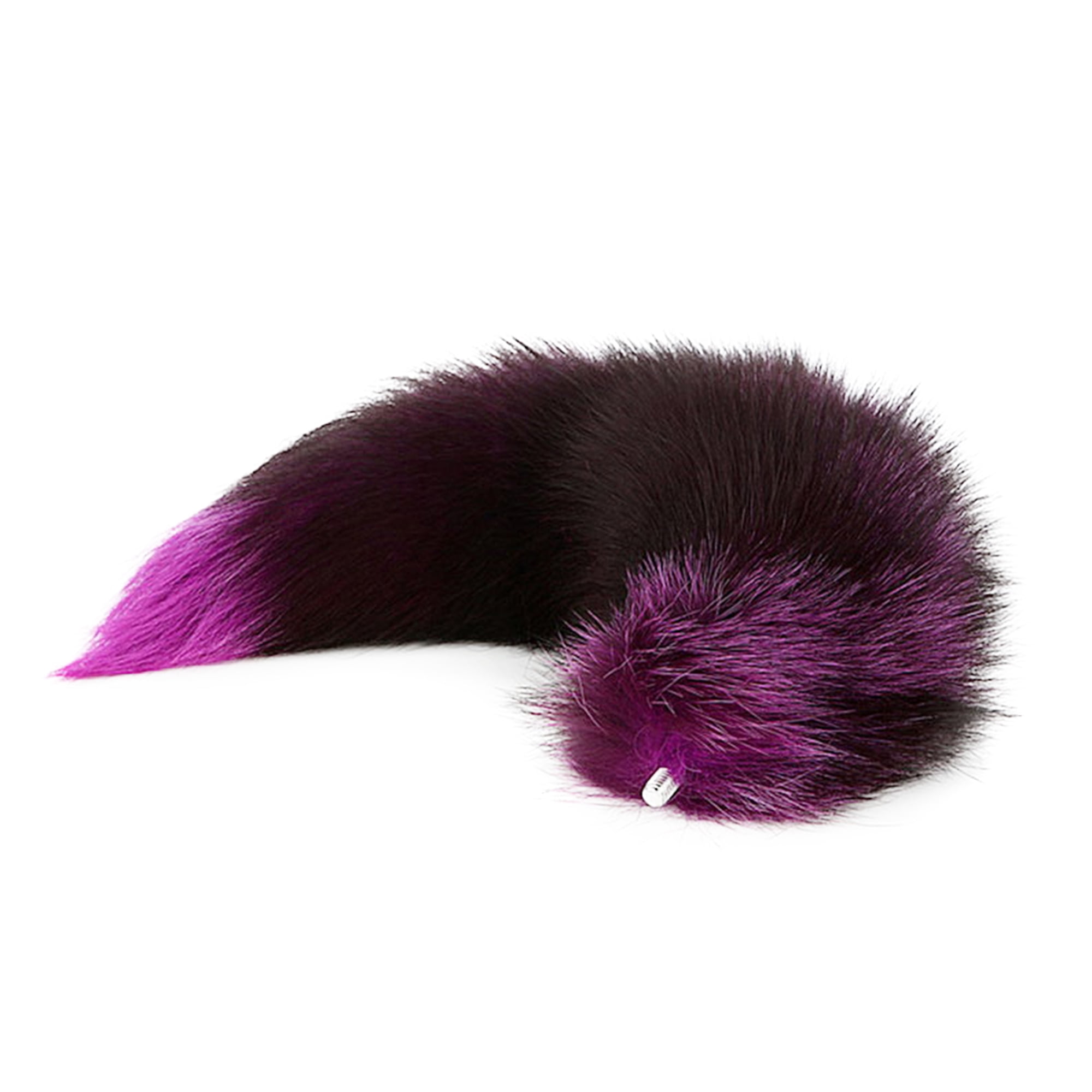 Metal Stopper Toy Fake Plush Fox Tail for Women Role Games Product for Couples 