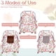 thumbnail image 4 of Cubierta para asiento de coche para bebé TANOFAR invierno acogedora y cálida con lazo rosa, 4 of 7